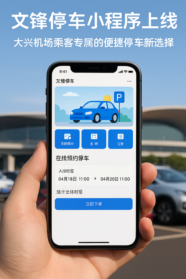 **航站樓4分鐘直達(dá)，文鋒停車幫你把行程提速**